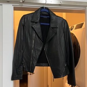Tahari leather jacket